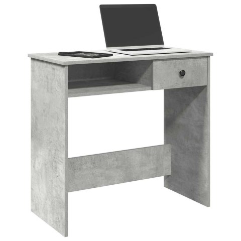 Biurko, szarość betonu, 80x40x75 cm, materiał drewnopochodny Biurko, szarość betonu, 80x40x75 cm, materiał drewnopochodny