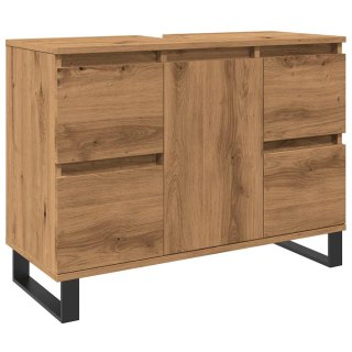  Szafka pod umywalkę, dąb artisan, 80x33x60 cm