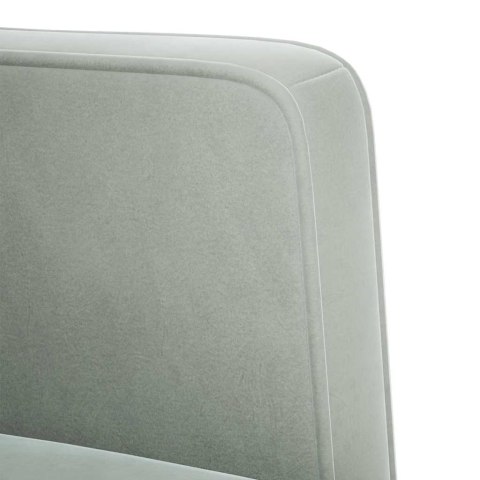 Sofa Fotel z Podłokietnikami Jasnoszary 53 cm Aksamit Sofa Fotel z Podłokietnikami Jasnoszary 53 cm Aksamit