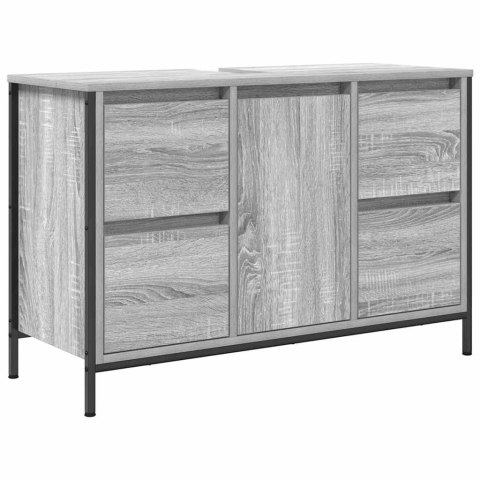 Szafka pod umywalkę z szufladami, szary dąb sonoma 90x34,5x60cm Szafka pod umywalkę z szufladami, szary dąb sonoma 90x34,5x60cm