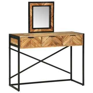  Toaletka z lustrem 100x40x120 cm z litego drewna akacjowego