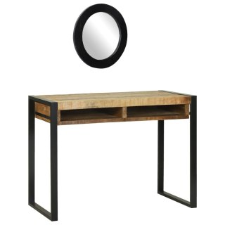  Toaletka z lustrem 100x50x75 cm z litego drewna mango