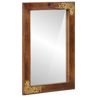  lustro łazienkowe 50x70x3 cm z litego drewna mango