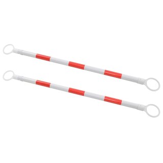  2 rozkładane barierki na pachołki drogowe, plastik, 116-197 cm