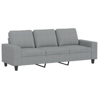  Sofa 3-osobowa, jasnoszara, 180 cm, tapicerowana tkaniną