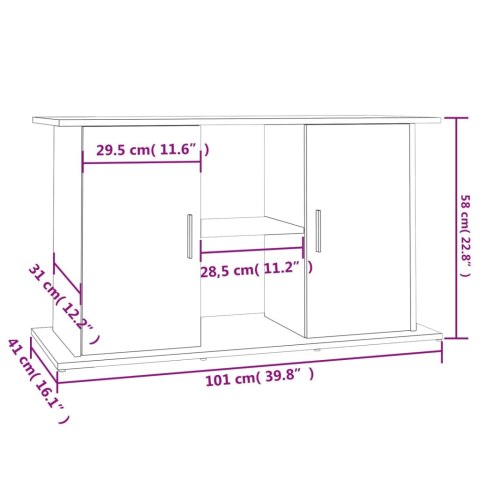 Szafka pod akwarium, czarna, 101x41x58 cm Szafka pod akwarium, czarna, 101x41x58 cm