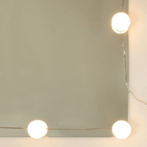 Toaletka z lampkami LED, szarość betonu, 90x42x132,5 cm Toaletka z lampkami LED, szarość betonu, 90x42x132,5 cm