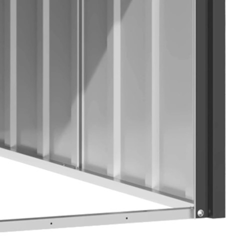 Buda dla psa, antracytowa, 116,5x103x81,5 cm, stal Buda dla psa, antracytowa, 116,5x103x81,5 cm, stal