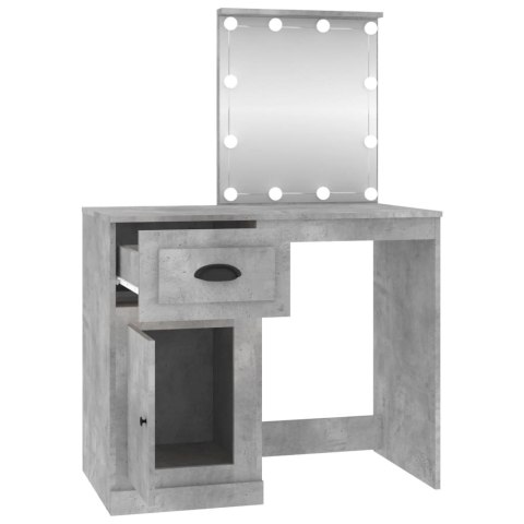Toaletka z LED, szarość betonu, 90x50x132,5 cm Toaletka z LED, szarość betonu, 90x50x132,5 cm