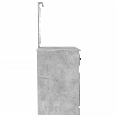 Toaletka z LED, szarość betonu, 90x50x132,5 cm Toaletka z LED, szarość betonu, 90x50x132,5 cm