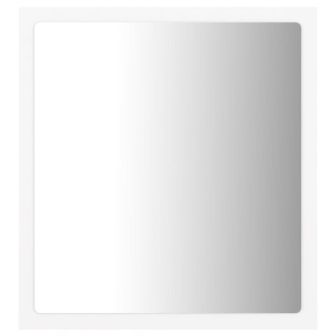  Lustro łazienkowe LED, białe, 40x8,5x37 cm, akryl