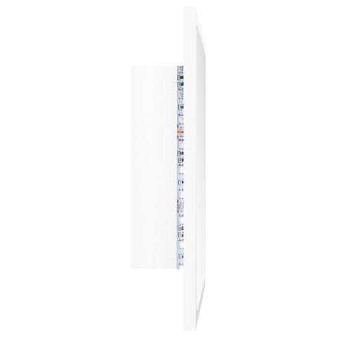  Lustro łazienkowe LED, białe, 40x8,5x37 cm, akryl