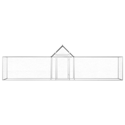 Woliera dla kur, 5 x 1 x 1,5 m, galwanizowana stal Woliera dla kur, 5 x 1 x 1,5 m, galwanizowana stal