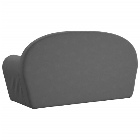 2-os. sofa dla dzieci, rozkładana, antracytowa, miękki plusz 2-os. sofa dla dzieci, rozkładana, antracytowa, miękki plusz
