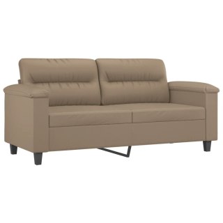  2-osobowa sofa, kolor cappuccino, 140 cm, sztuczna skóra