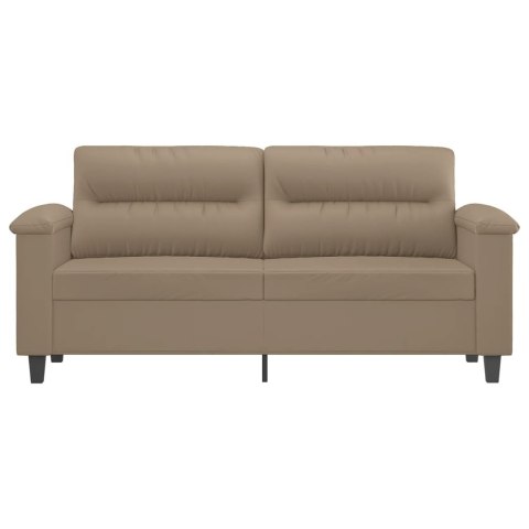  2-osobowa sofa, kolor cappuccino, 140 cm, sztuczna skóra