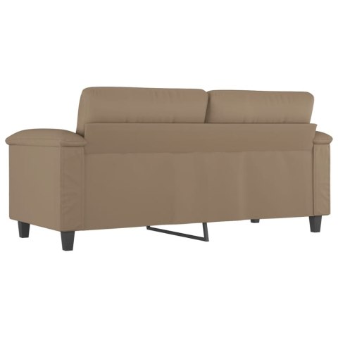  2-osobowa sofa, kolor cappuccino, 140 cm, sztuczna skóra