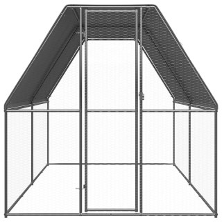  Klatka zewnętrzna dla kurcząt, 2x4x2 m, stal galwanizowana