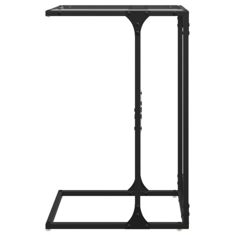 Stolik boczny ze szklanym blatem, 40x30x61,5 cm, stal Stolik boczny ze szklanym blatem, 40x30x61,5 cm, stal