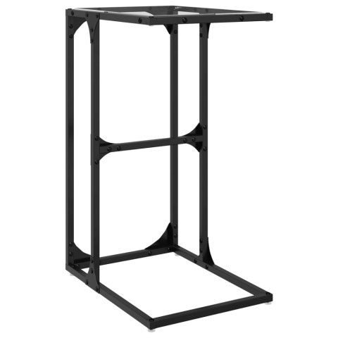 Stolik boczny ze szklanym blatem, 40x30x61,5 cm, stal Stolik boczny ze szklanym blatem, 40x30x61,5 cm, stal