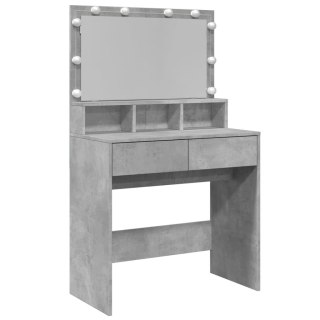  Toaletka z oświetleniem LED, szarość betonu, 80x41x134,5 cm