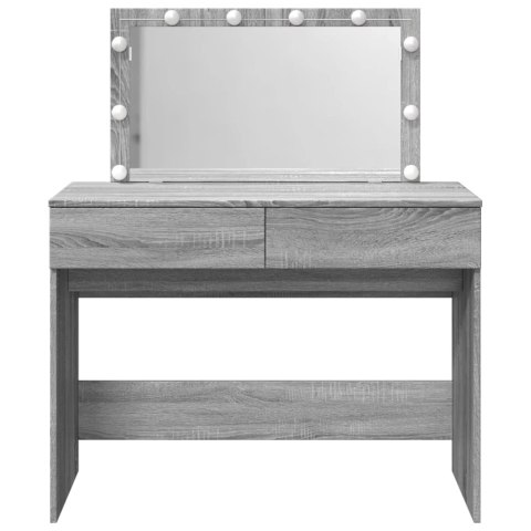 Toaletka z oświetleniem LED, szary dąb sonoma, 100x40x120 cm Toaletka z oświetleniem LED, szary dąb sonoma, 100x40x120 cm