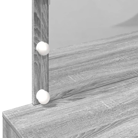 Toaletka z oświetleniem LED, szary dąb sonoma, 100x40x120 cm Toaletka z oświetleniem LED, szary dąb sonoma, 100x40x120 cm