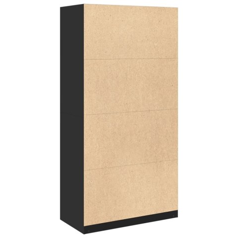 Szafa, czarna, 100x50x200 cm, materiał drewnopochodny Szafa, czarna, 100x50x200 cm, materiał drewnopochodny
