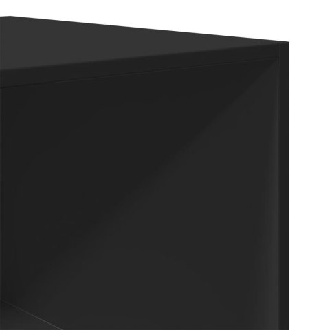 Szafa, czarna, 100x50x200 cm, materiał drewnopochodny Szafa, czarna, 100x50x200 cm, materiał drewnopochodny