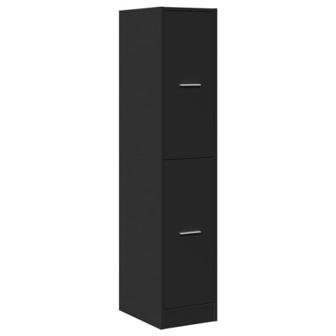Szafka apteczna, czarna, 30x41x144,5cm, materiał drewnopochodny Szafka apteczna, czarna, 30x41x144,5cm, materiał drewnopochodny