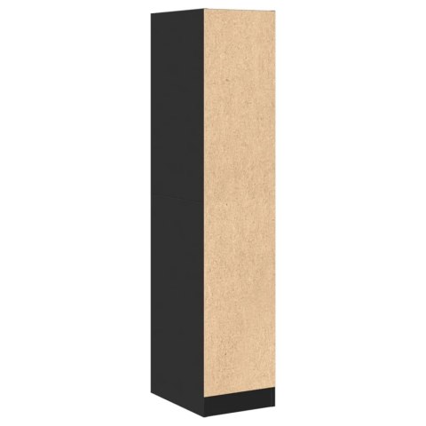 Szafka apteczna, czarna, 30x41x144,5cm, materiał drewnopochodny Szafka apteczna, czarna, 30x41x144,5cm, materiał drewnopochodny