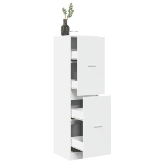  Szafka apteczna, biała, 40x41x144,5 cm, materiał drewnopochodny