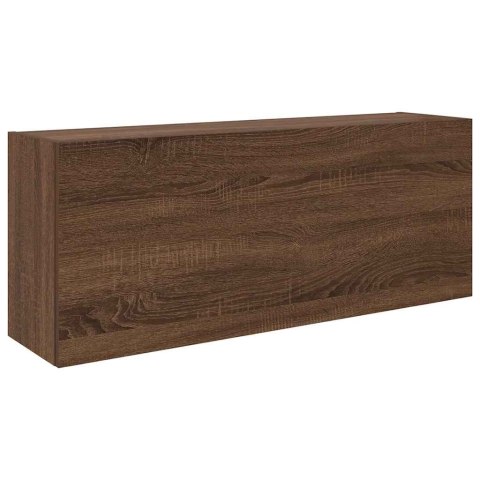 Wisząca szafka łazienkowa, brązowy dąb, 100x25x40 cm Wisząca szafka łazienkowa, brązowy dąb, 100x25x40 cm