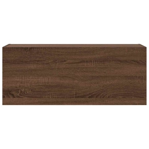 Wisząca szafka łazienkowa, brązowy dąb, 100x25x40 cm Wisząca szafka łazienkowa, brązowy dąb, 100x25x40 cm