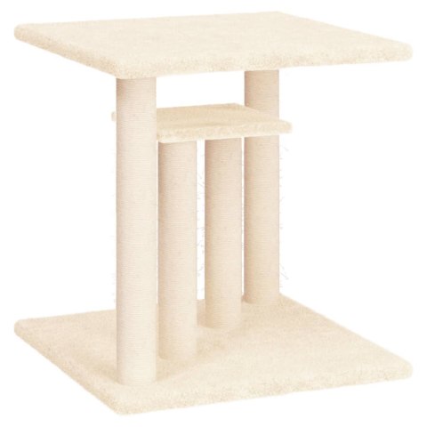 Drapak dla kota z platformami, kremowy, 50 cm Drapak dla kota z platformami, kremowy, 50 cm