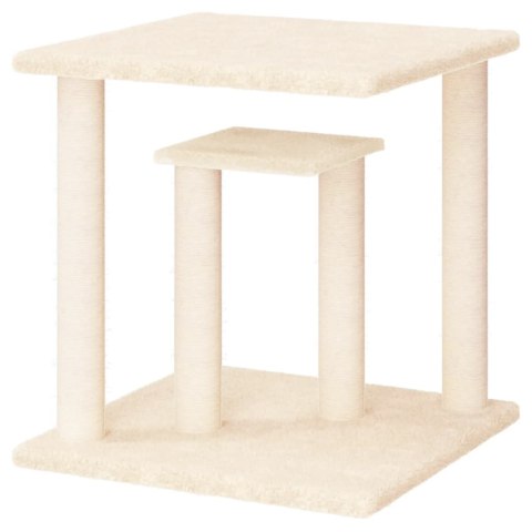 Drapak dla kota z platformami, kremowy, 50 cm Drapak dla kota z platformami, kremowy, 50 cm