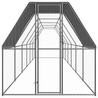  Klatka zewnętrzna dla kurcząt, 2x12x2 m, stal galwanizowana