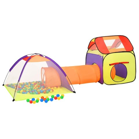 Namiot do zabawy z 250 piłeczkami, kolorowy, 338x123x111 cm Namiot do zabawy z 250 piłeczkami, kolorowy, 338x123x111 cm