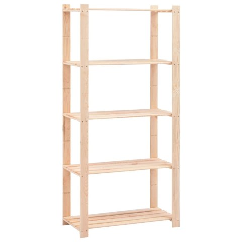 Regały z 5 półkami, 10 szt., 80x38x170 cm, sosna, 250 kg Regały z 5 półkami, 10 szt., 80x38x170 cm, sosna, 250 kg