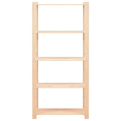 Regały z 5 półkami, 10 szt., 80x38x170 cm, sosna, 250 kg Regały z 5 półkami, 10 szt., 80x38x170 cm, sosna, 250 kg