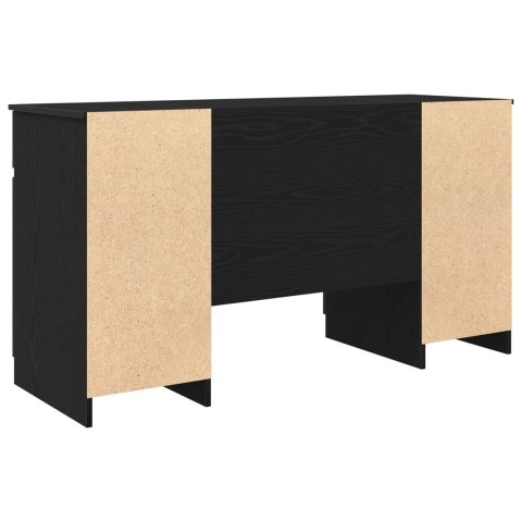 Biurko Czarny Dąb 140x49x76 cm Materiał drewnopochodny Biurko Czarny Dąb 140x49x76 cm Materiał drewnopochodny