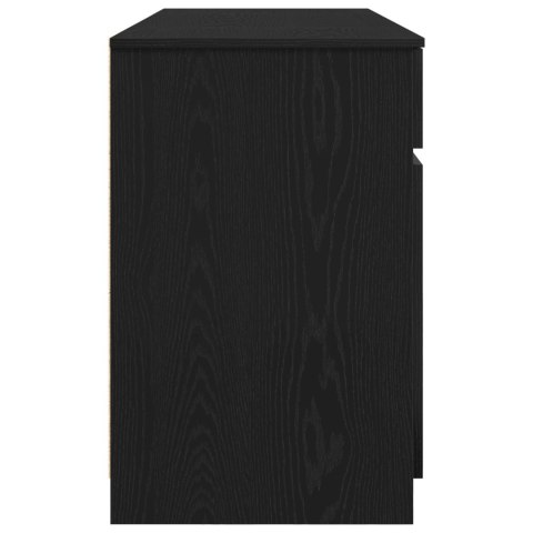 Biurko Czarny Dąb 140x49x76 cm Materiał drewnopochodny Biurko Czarny Dąb 140x49x76 cm Materiał drewnopochodny