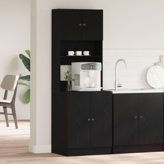  Szafka kuchenna Czarny dąb 60x50x180 cm Materiał drewnopochodny