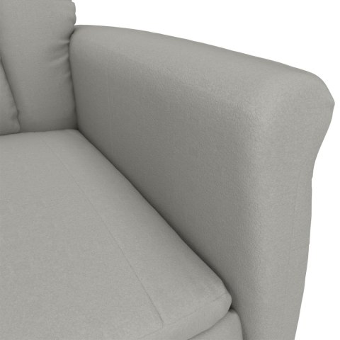 Fotel masujący  Jasnoszary Materiał mikrofibrowy