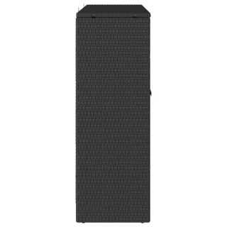 VidaXL Szafka na sprzęt Czarna 100x36x102 cm Rattan