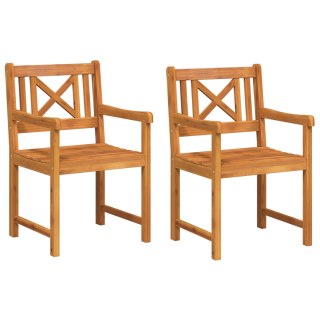 VidaXL Krzesła Ogrodowe 2 szt. 56x56x90 cm Lite drewno akacjowe