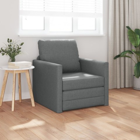Sofa na Boże Narodzenie 2 w 1 Ciemnoszara 74x77x81 cm Tkanina Sofa na Boże Narodzenie 2 w 1 Ciemnoszara 74x77x81 cm Tkanina
