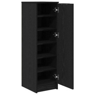 Szafka na buty vidaXL Czarny Dąb 29,5x35x100,5 cm z materiału drewnopochodnego