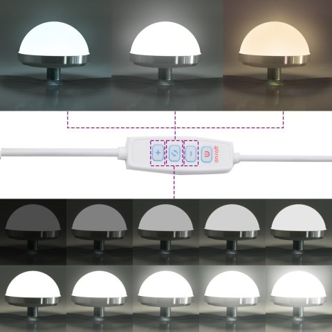 Toaletka z oświetleniem LED Brązowy Dąb 78,5x41x135 cm Toaletka z oświetleniem LED Brązowy Dąb 78,5x41x135 cm