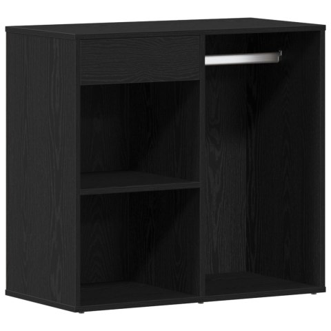 Czarny Dąb Kosmetyczna Szafka 80x40x75 cm Wykonana z Drewna Inżynieryjnego Czarny Dąb Kosmetyczna Szafka 80x40x75 cm Wykonana z Drewna Inżynieryjnego